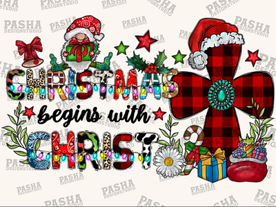 Christmas Begins With Christ Png, Cross Png