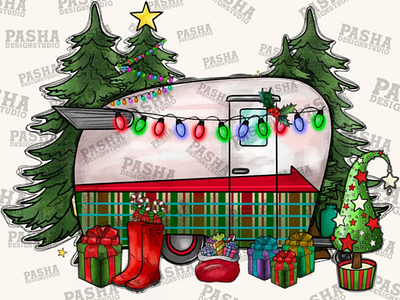 Merry Christmas Camp PNG, Funny Christmas Sublimation 3d animation app branding design graphic design illustration logo ui vector