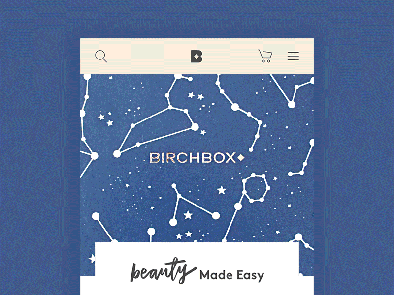 Birchbox - Mobile Web (Redesign) mobile web reactjs redesign responsive