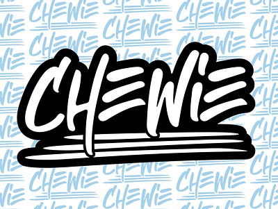 Chewie Streaming Logo branding design graphic design logo typography vector