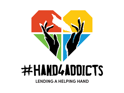Logo | Hand4Addicts addicts brand hands heart logo