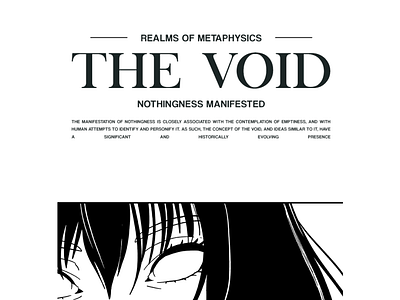 The Void anime graphic design poster