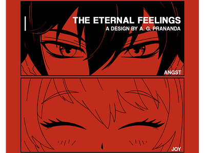 Eternal Feelings anime design graphic design illustration poster