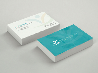 Pain Institute of Southern Arizona Business Cards branding business card identity medical print