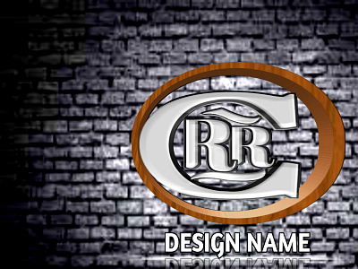 Design huruf CRR 3D branding design design 3d design huruf design simpel graphic design logo