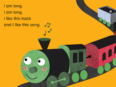Train Book Illustration
