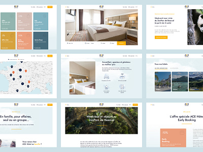 ACE Hôtel booking branding clean graphic design hotel hotel booking layout ui ux web web design website
