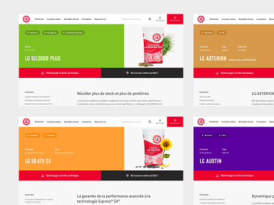 LG Seeds - Product Page agriculture clean content design graphic design layout product page seeds ui ux web web design website
