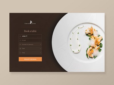 Dailyui 003 Landing Page book food landing page restaurant