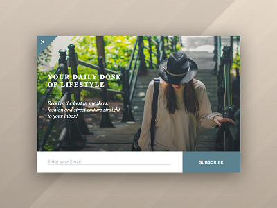 Dailyui 016 Pop Up 016 daily ui forms newsletter pop up subscribe
