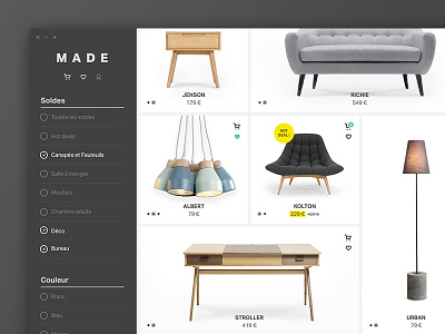 Dribbble Shot Listing clean concept design e commerce ecommerce interface page redesign shop ui ux web