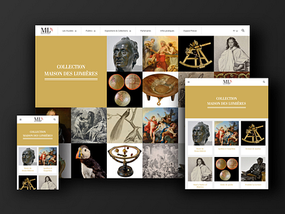Museum Langres - Gallery - 2014 art design gallery layout mobile museum responsive ui ux web web design website