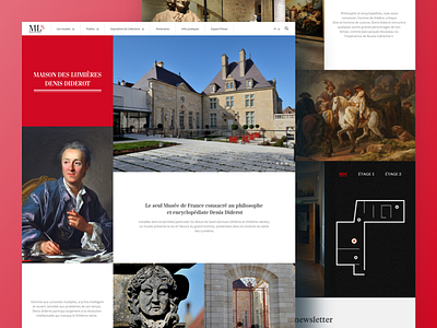 Museum Langres - Page - 2014 culture design full screen interface landing layout museum page ui ux web design website