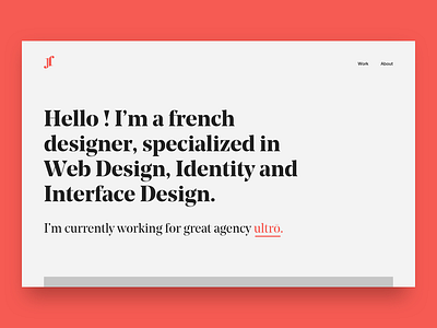 My portfolio 2017 branding color design homepage identity interface layout portfolio typography ui webdesign website