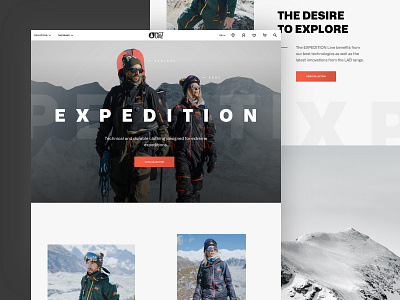 Picture expedition Line 2019 clean design e commerce graphic design landing landing page layout outdoor page typography ui ux web web design website