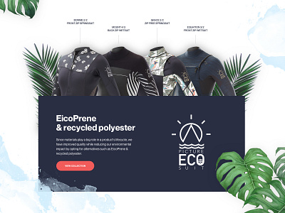 Picture Water 2019 EicoPrene e commerce graphic design landing landing page layout page surf ui ux water web design website