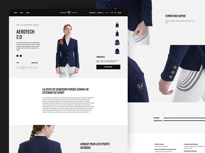 Horse Pilot Product Page 2019 design e commerce graphic design horse horse riding layout product page ui ux web web design website