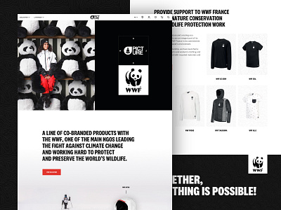 Picture WWF Line 2020 branding clothing design e commerce graphic design landing page layout line outdoor picture organic clothing ui ux web web design website wwf