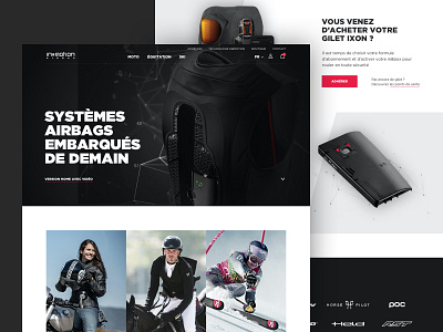 in&motion - homepage clean e commerce graphic design hightech home homepage layout technology ui ux web design website