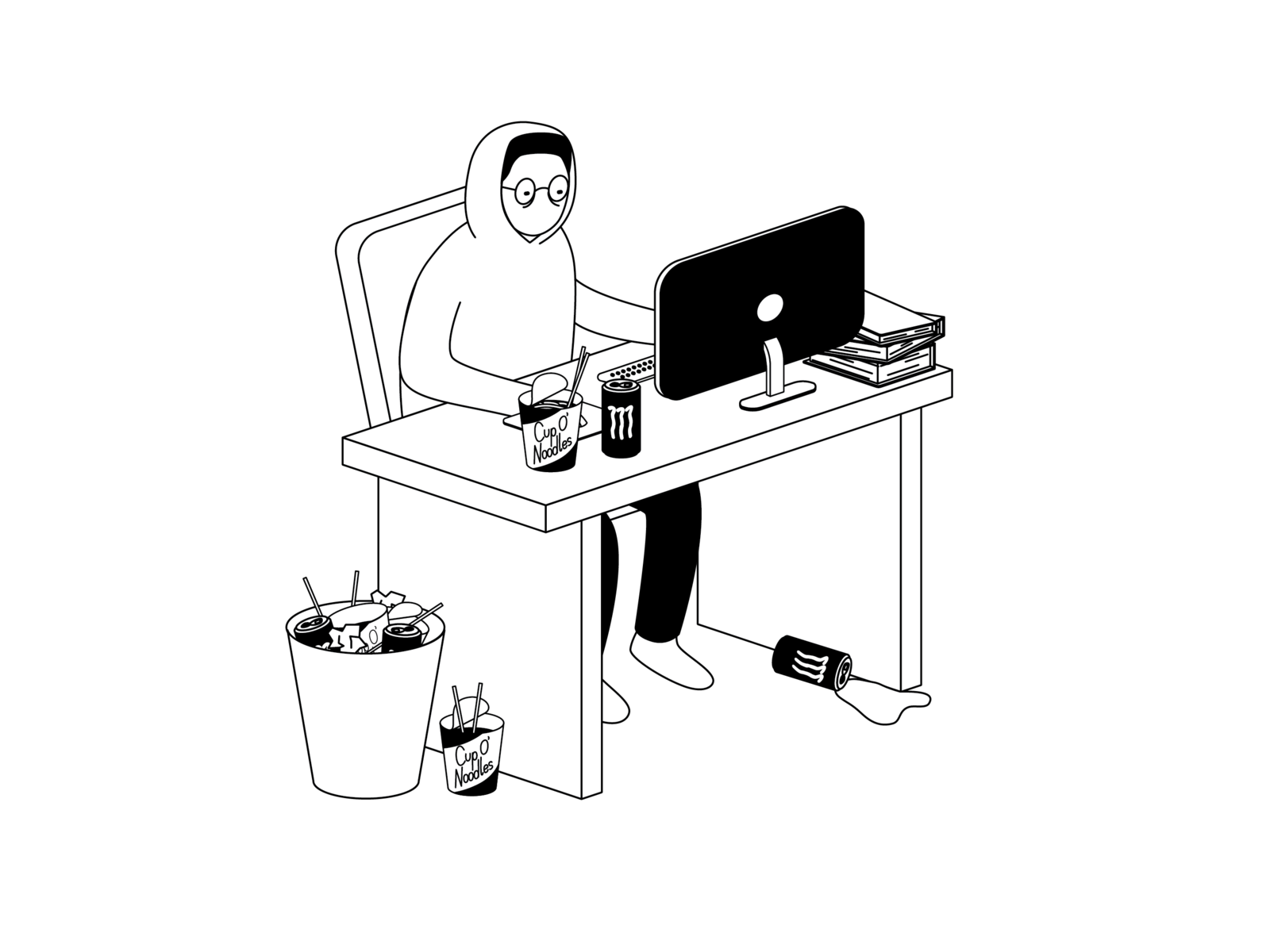 broke-college-student-by-drew-du-on-dribbble
