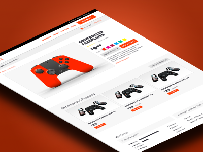 Single Product Page ecommerce navigation store ui ux web design