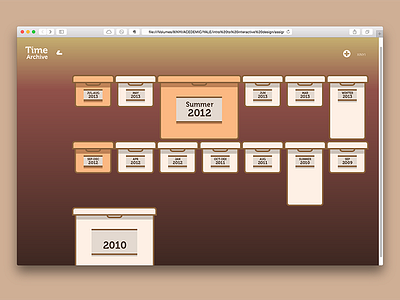 Time Archive visual web