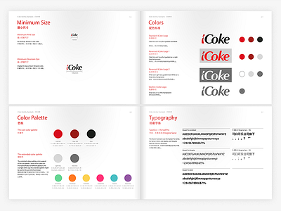 iCoke Rebranding branding guide logo visual