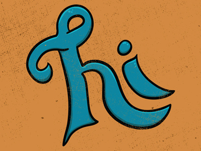 Hello design handmade illustration lettering type typography
