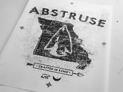 Crafted in KCMO abstruse design illustration kansas city kcmo lettering texture typography