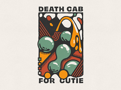 Death Cab For Cutie - Flow abstract design drawing geometric graphic design hand drawn illustration lettering merch psychedlic texture typography