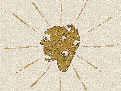 Mutant Eye Clump design drawing eye eyeballs eyes hand drawn illustration mutant texture