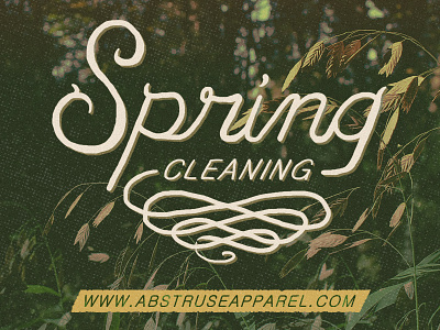 Abstruse Spring Cleaning abstruse brand design hand drawn kcmo lettering spring typography