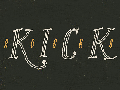 Kick Rocks hand drawn hand lettering lettering type typography