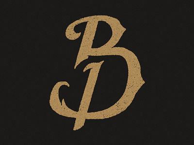 Battle District Logomark branding design hand drawn identity lettering logo mark monogram