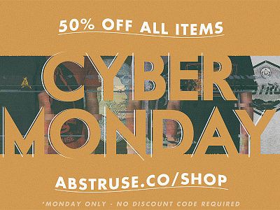 Abstruse 50% off Cyber Monday sale abstruse ad apparel beanies clothing coupon cyber monday discount sale t shirts