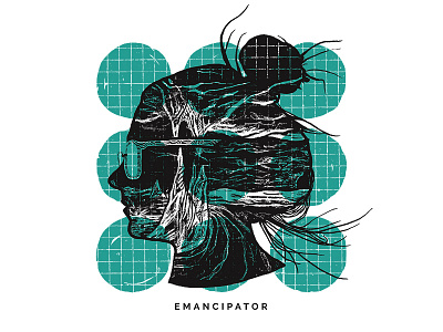 Emancipator cave design drawing emancipator hand drawn illustration river silhouette t shirt