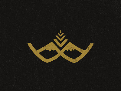 Wilder Brewing Monogram beer branding brewery design hand drawn identity logo mark monogram mountains