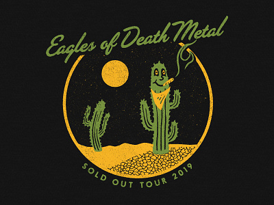 Eagles of Death Metal apparel cactus character desert design graphic illustration joint merchandise weed
