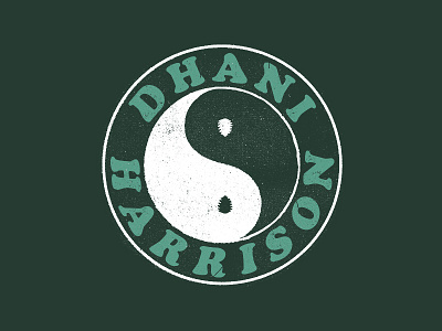 Dhani Harrison - Yin Yang apparel design hand drawn lettering merch texture typography vintage yin yang