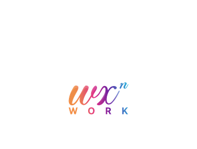 WX Work graphic design logo