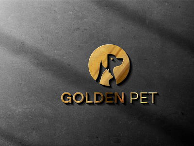 Golden Pet graphic design logo