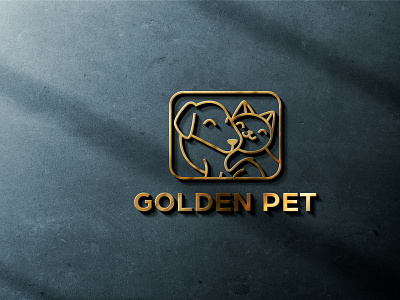 Golden Pet design graphic design logo