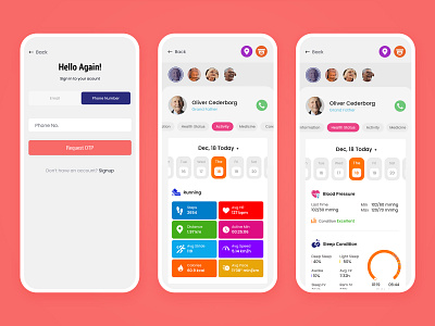 Simple Care Application Design app design ui ux