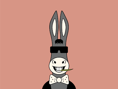 Donkey art cartoon character character design design digital donkey illustration flat design funny illustration mascot modern outline vector