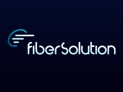 FiberSolution blue fiber logo logo mark