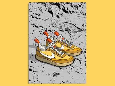 Tom Sachs x Nike General Purpose Shoe art branding design draw graphic design illustration kicks logo procreate vector