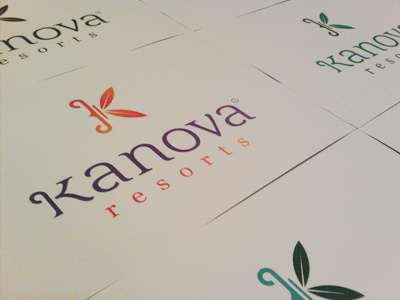 Kanova Resorts Logo Print branding logo resort