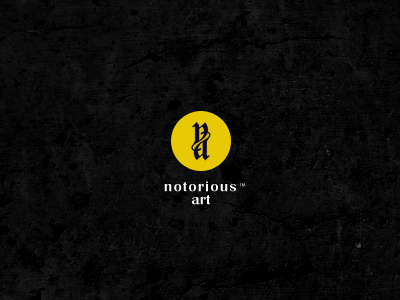 Notorious Art art direction branding logo