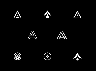 A Explorations brand branding icon logo mark