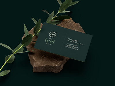 The Leaf Natural brand branding cosmetics design icon leaf logo mark natural
